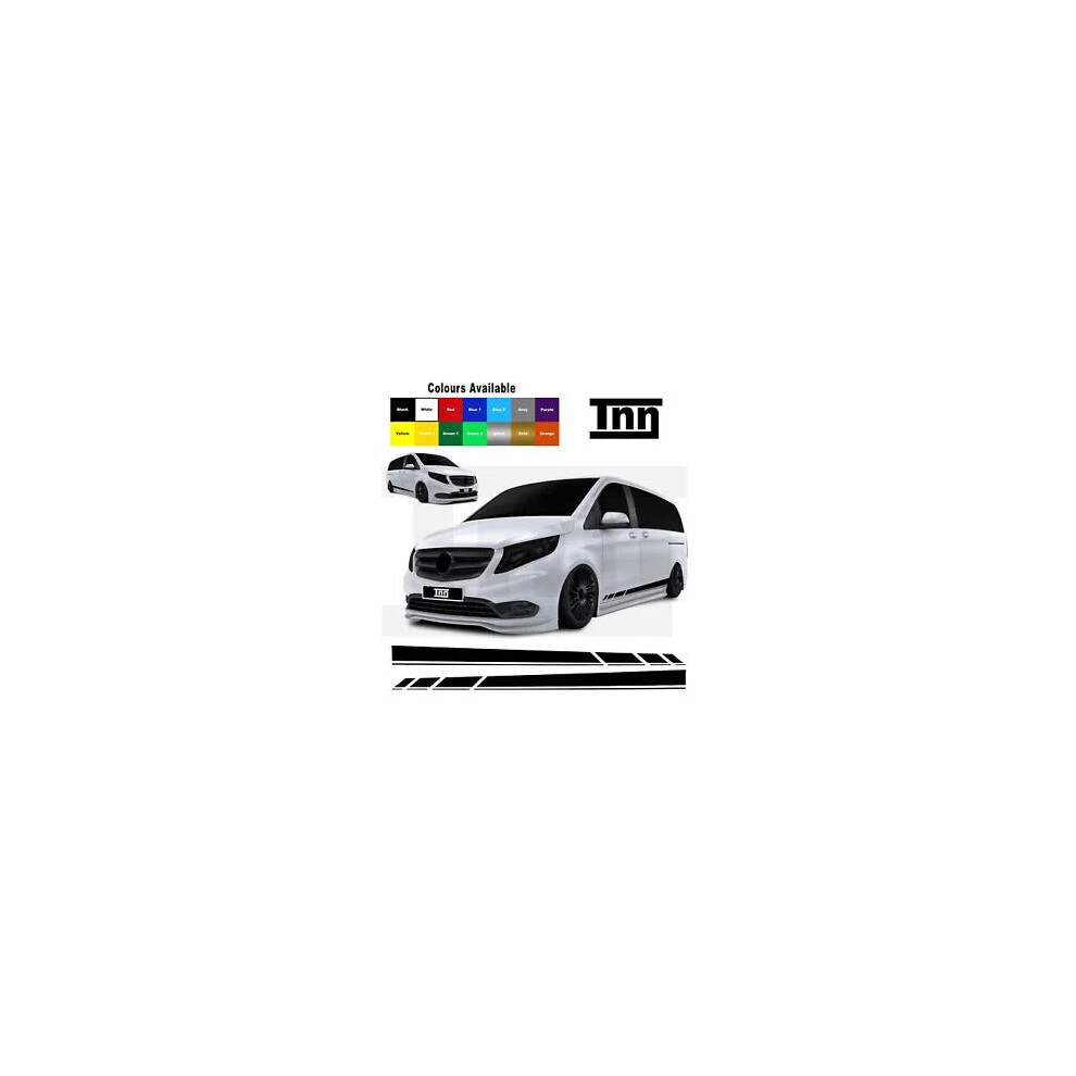 Stickers For Mercedes Vito Racing Side Stripes Vito Vinyl Graphics Decals Merc 8806564842146