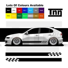 Stickers For Seat Leon Cupra R Mk1 Mk2 Ibiza Vinyl Side Stripes Graphics
