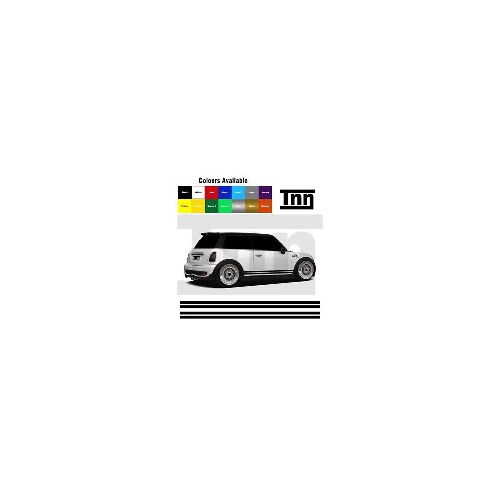 Stickers For Mini Cooper S One Clubman Panels Side Stripe Vinyls Graphics Decals 8806564844218