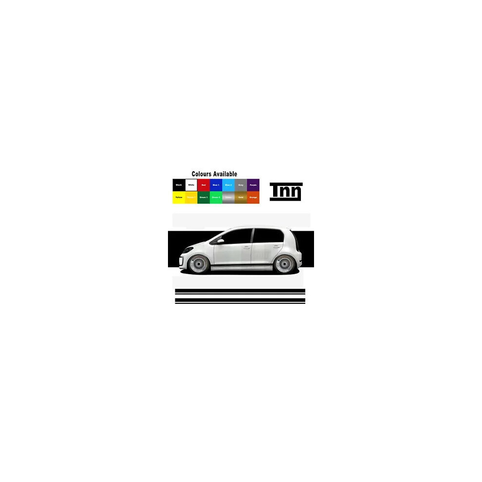 Side Stripes Stickers Decal For Vw Volkswagen Up! Up Gti Skoda Citigo Seat Mii 8806564840821