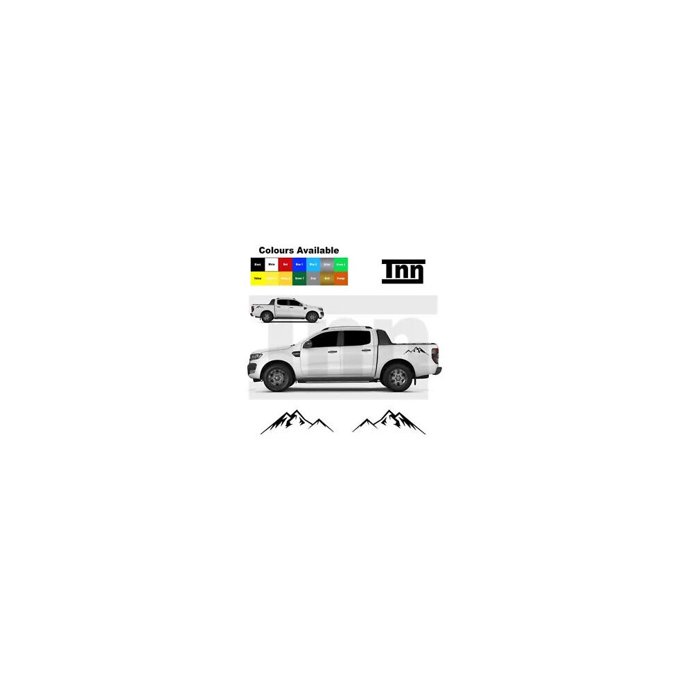 Stickers For Ford Ranger Raptor Side Decal Stickers Decals 4X4 Off Road Mountain 8806564844331