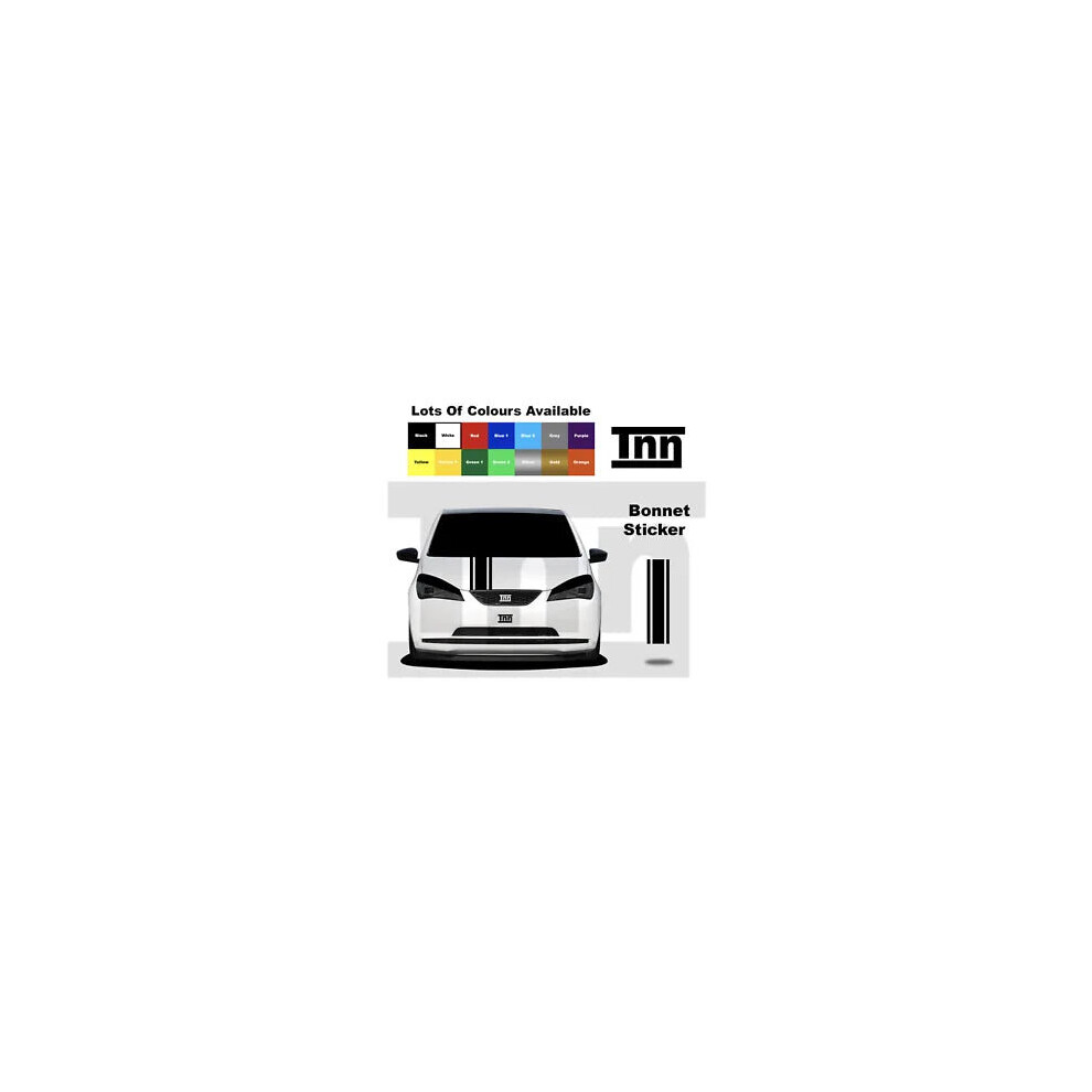 Bonnet Stripe Sticker For Skoda Citigo Vinyl Graphic Vw Up! Up Seat Mii Stickers 8806564842979