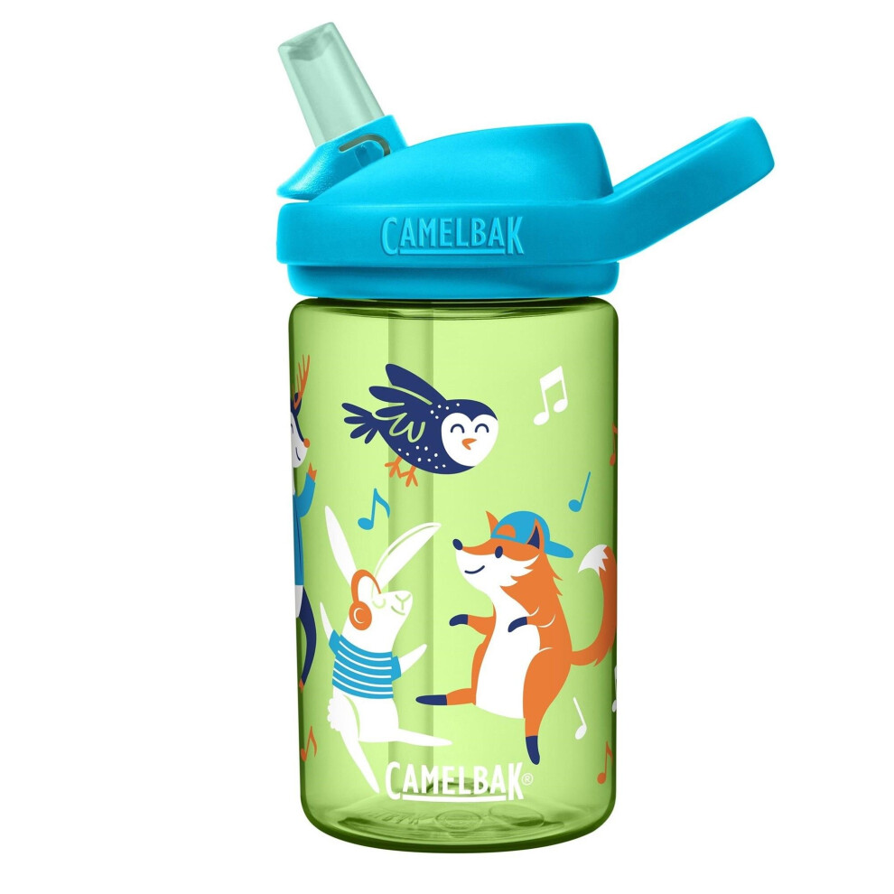 (party animals) Camelbak Eddy+ Kids water bottle 400ml spill proof flip top flask - ltd edition