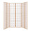 Living And Home (Natural) 6-Panel Solid Wood Folding Room Divider Screen 6