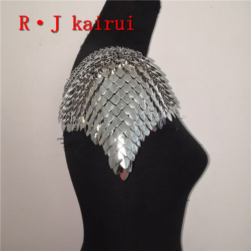 Silver Scalemails Shoulder Chains Single Dragon Scales Shoulder Chains Jewelry 1