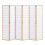 Living And Home (Natural) 6-Panel Solid Wood Folding Room Divider Screen 4