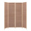 Living And Home (4-Panel) Brown Bamboo Woven Folding Room Divider Screen 5