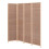 Living And Home (4-Panel) Brown Bamboo Woven Folding Room Divider Screen 6