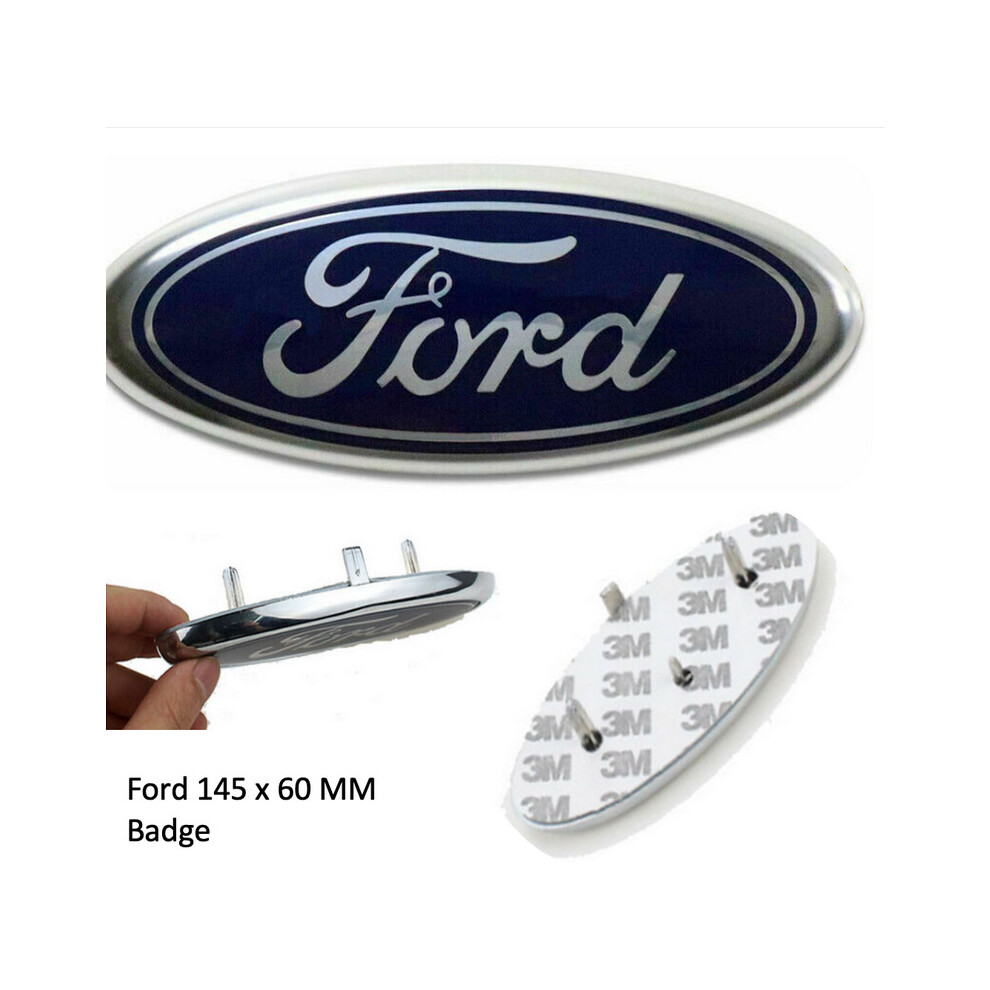 Ford Badge Oval Blue 145x 60mm Front/Rear Emblem Focus Mondeo Transit