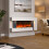Living And Home 52 Inch C-Framed Freestanding Electric Fireplace 2000W 2