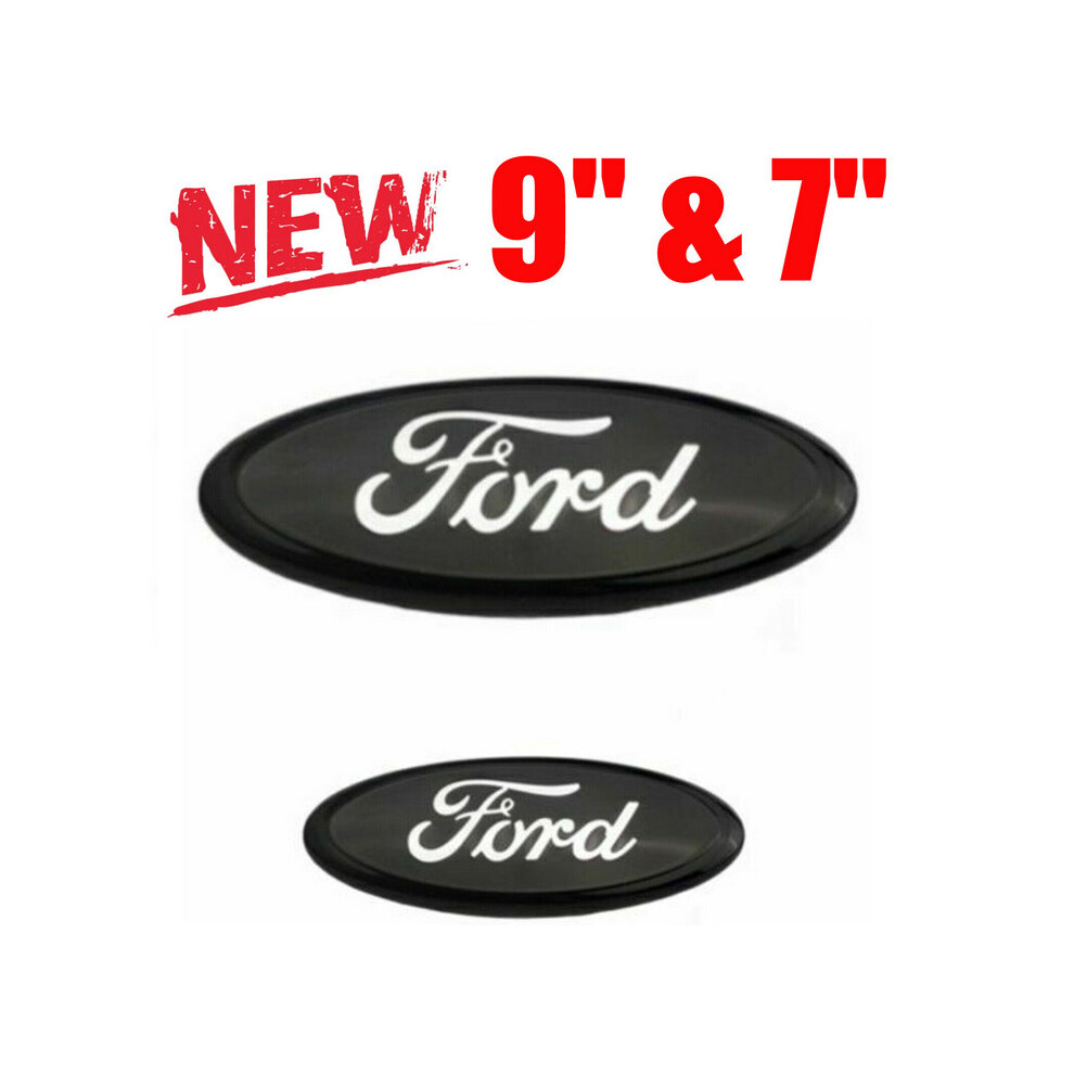 Newjass 9"&7"Compatible Ford Oval Badge Transit Mk6 Mk7 Ranger Front&Rear