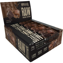 Warrior Raw Protein Flapjack Choc Brownie - 12X75G, Low Sugar & High Protein Snack