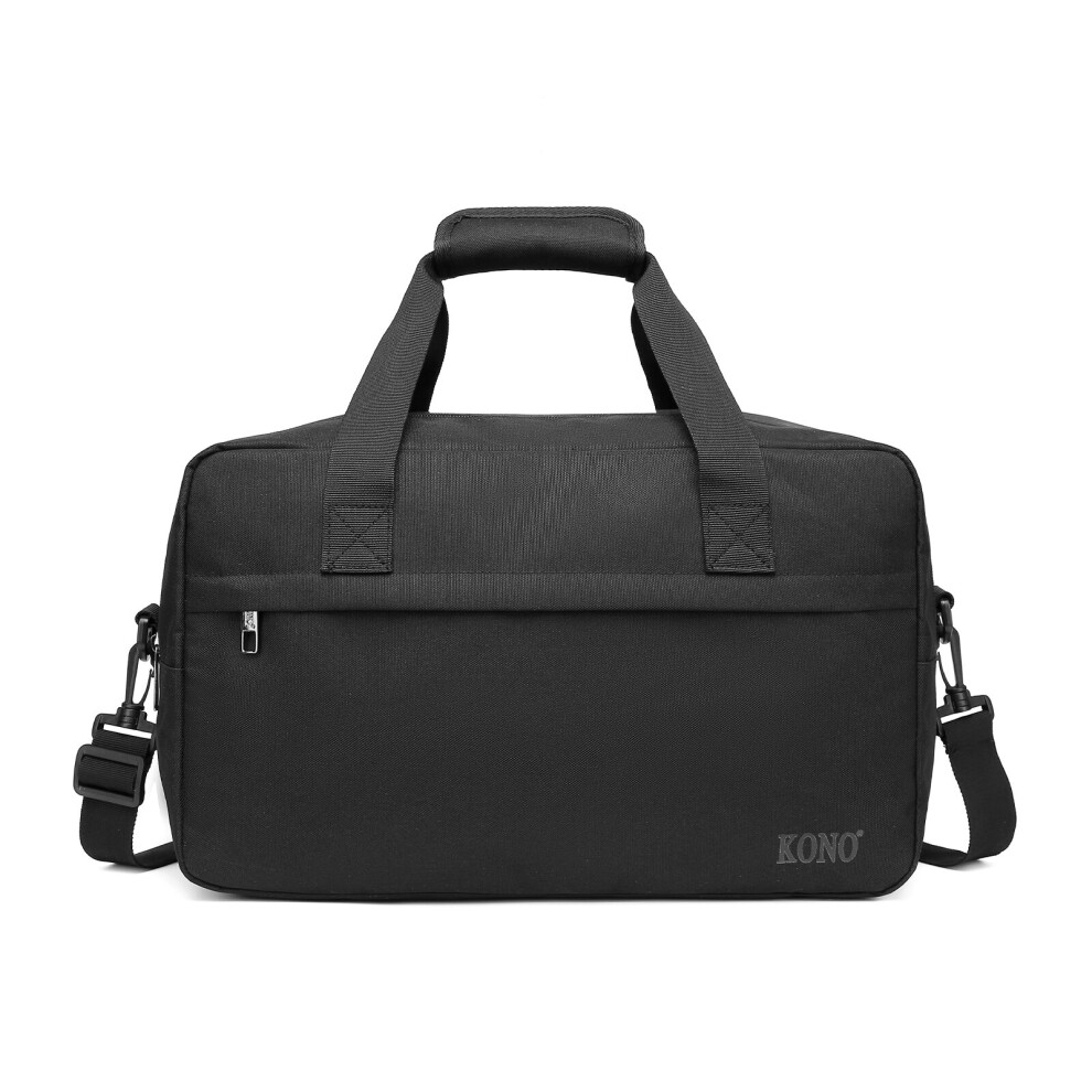 (Black) KONO Lightweight Multipurpose Sports Travel Bag