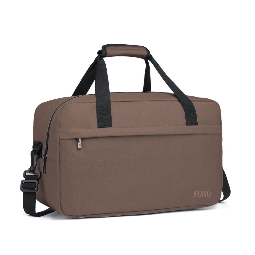 (Brown) KONO Lightweight Multipurpose Sports Travel Bag