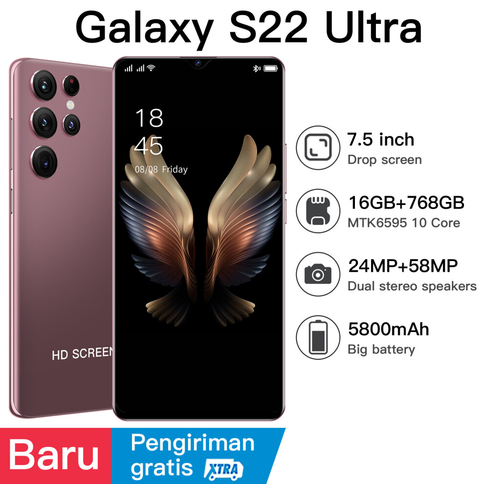 (Red, 256GB) Smartphone Galaxy S22 Ultra dual card unlock Generic 