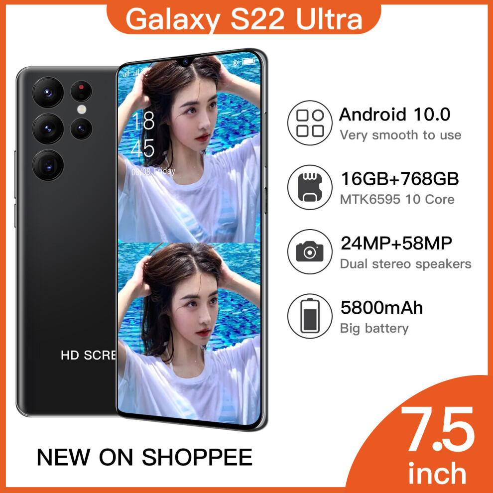 (Black, 512GB) Smartphone Galaxy S22 Ultra dual card unlock Generic 