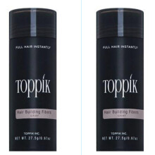 Toppik Hair Building Fibers, Grey, 27.5 g (pk 2)