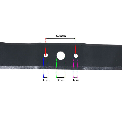 SPARES2GO Gardenline GL480SP Lawnmower Blade 46cm 18" 2