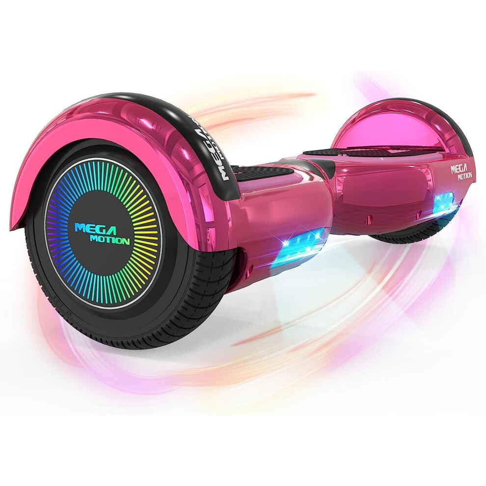 MEGA MOTION Hoverboards with LED Lights and Bluetooth Speaker for Kids