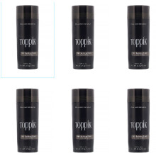(DARK BROWN) Toppik Hair Building Fibres | 27.5g (pack of 6)