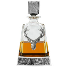 600ml REGAL STAG MEDIUM PEWTER DECANTER
