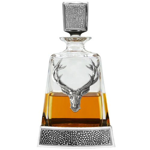 600ml REGAL STAG MEDIUM PEWTER DECANTER