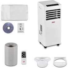 8000 BTU Portable 4-in-1 Air Conditioner with Remote - Efficient Cooling, Dehumidifier, Fan & Sleep Timer