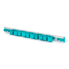 (Black) LIVIVO Heavy Duty Wall Mounted Mop and Broom Holder