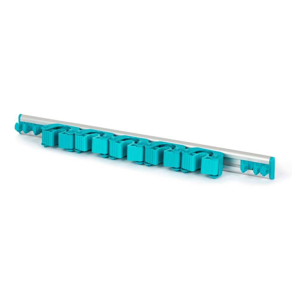 Livivo (Black) Heavy Duty Wall Mounted Mop And Broom Holder Black
