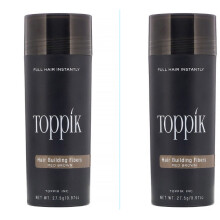 (MEDIUM BROWN) Toppik Hair Building Fibres | 27.5g (embalagem de 2)