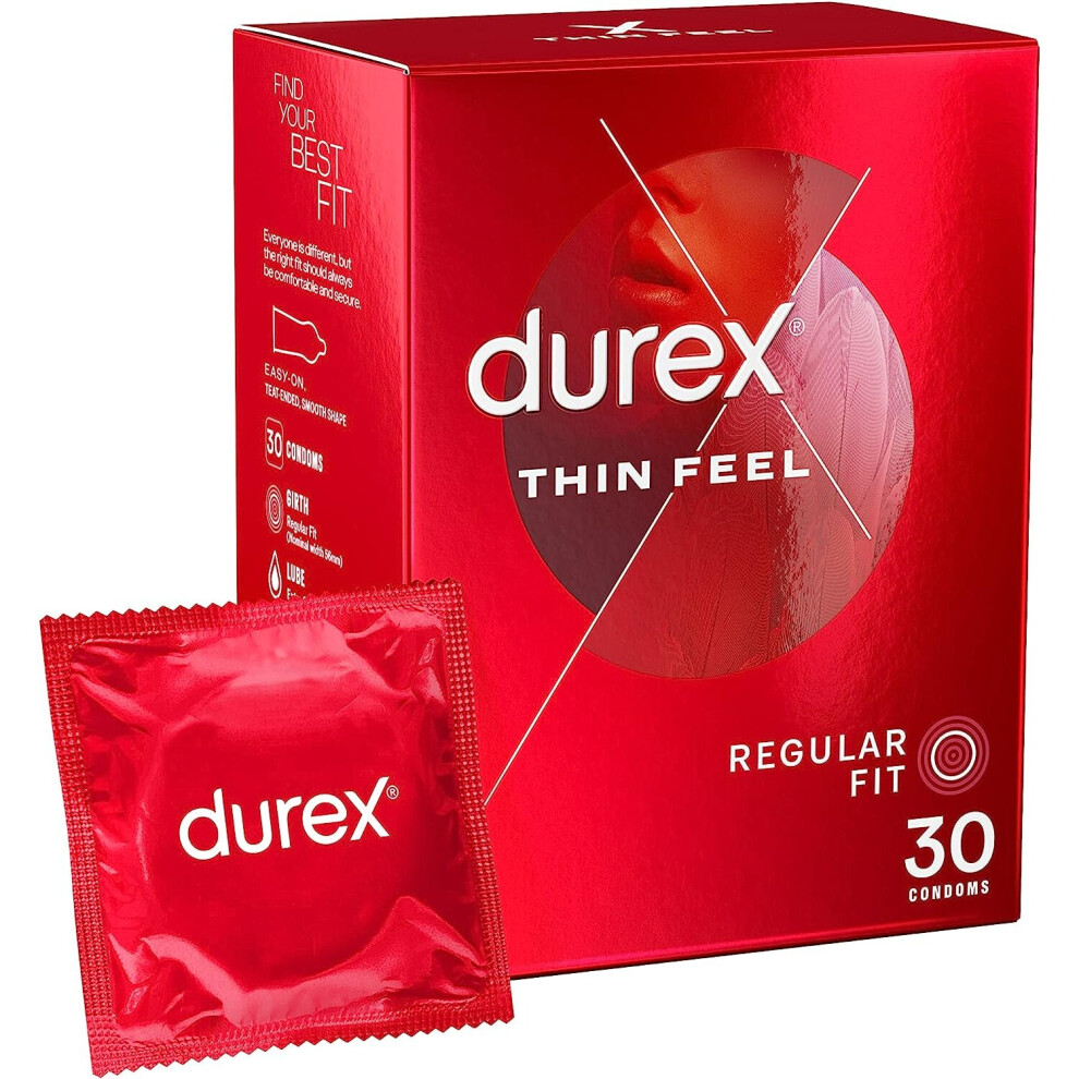 Durex Thin Feel Condoms - Pack of 30,package may vary