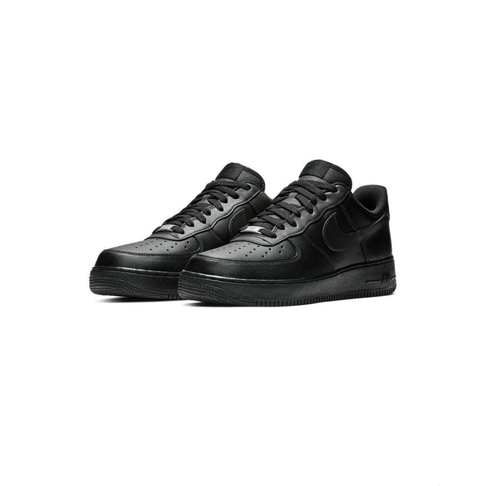 (UK7) Nike Air Force 1 '07 Low Black Women Men Air Force One AF1 1S