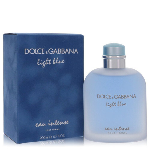 Dolce & Gabbana Light Blue Eau Intense par Dolce & Gabbana Eau De Parfum Spray 6.7 oz