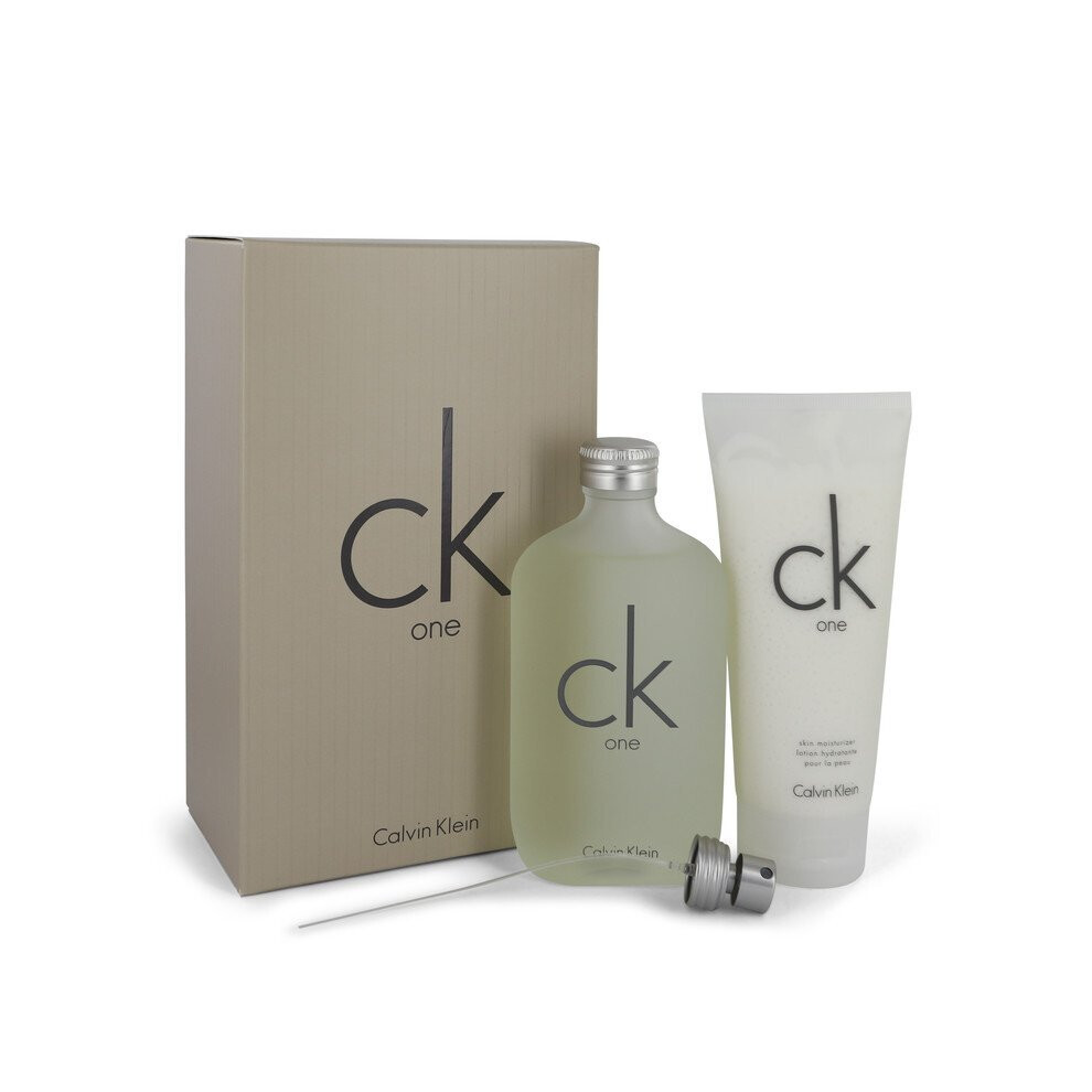 Ck One by Calvin Klein Gift Set -- 6.7 oz Eau De Toilette Spray + 6.7 oz Body Moisturizer