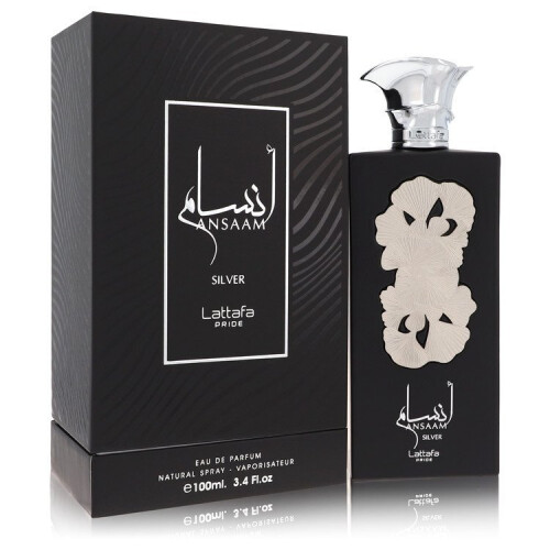 LATTAFA Lattafa Pride Ansaam Silver by Lattafa Eau De Parfum Spray (Unisex) 3.4 oz