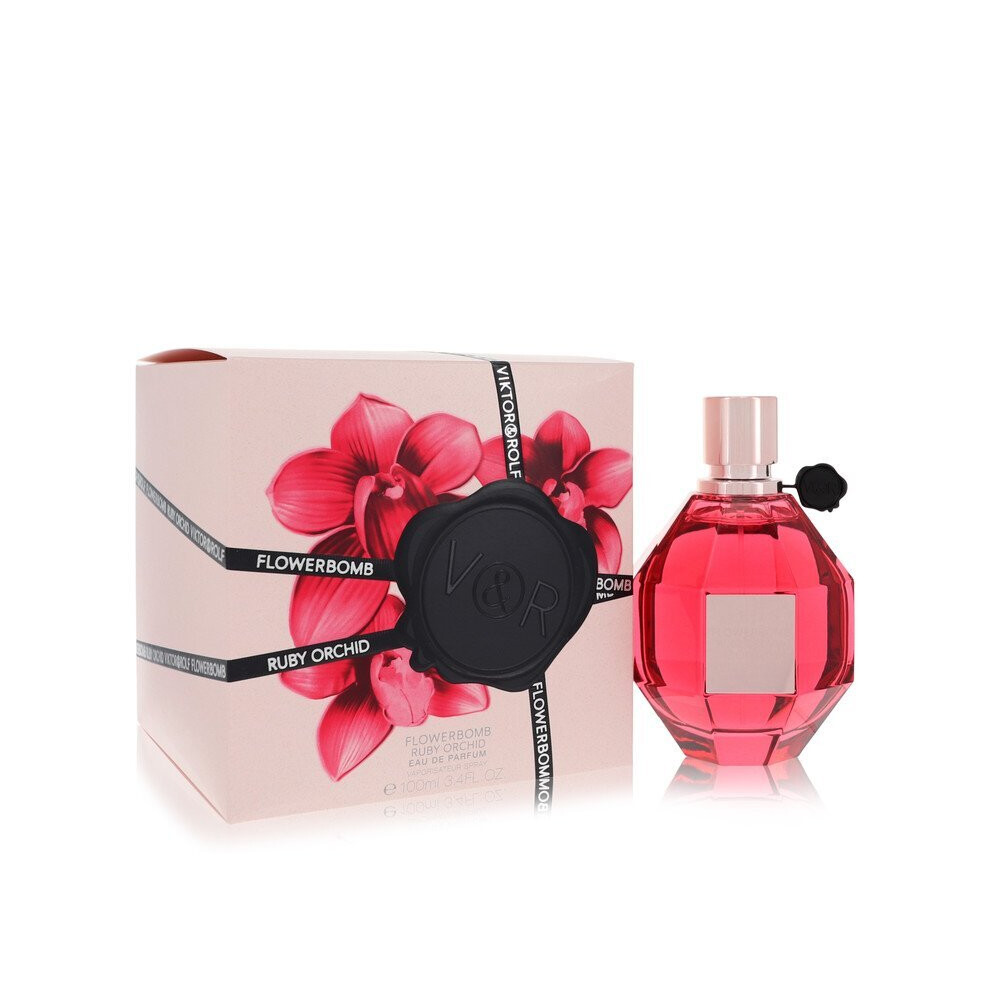 Flowerbomb Ruby Orchid by Viktor & Rolf Eau De Parfum Spray 3.4 oz