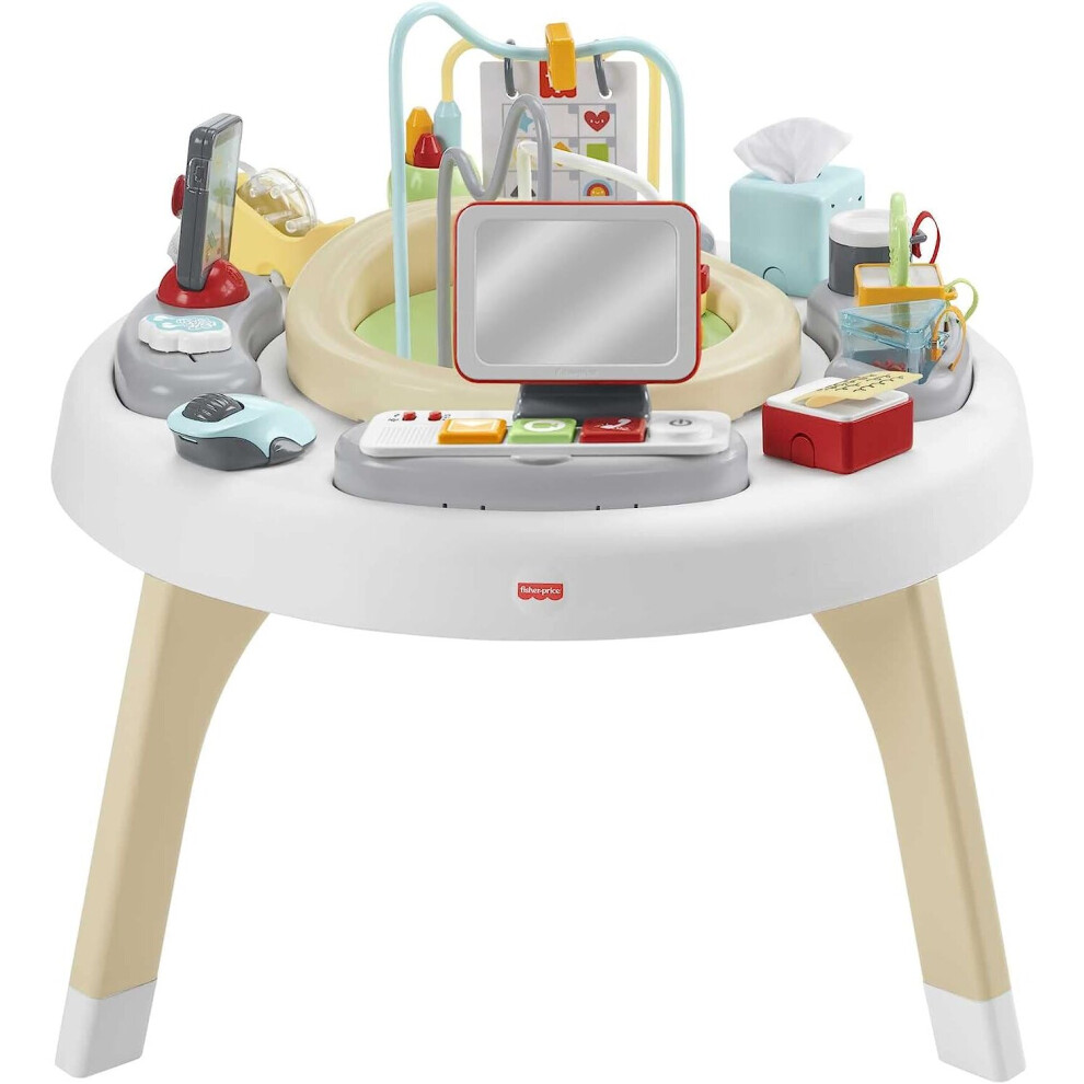 Fisher-Price 2-in-1 Like a Boss Activity Center, Baby Entertainer and Play Table with Music Lights and Sounds