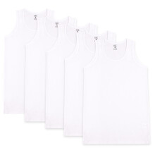 (XL, White) Mens Soft 100% Cotton Pack Of 5 Undershirt Vests