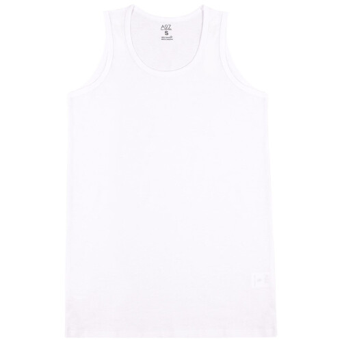 (XL, White) Mens Vests Soft 100% Combed Cotton Undershirt Vest