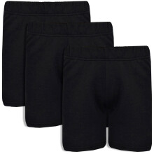 (11-12 Years, Black 3 Pack) Girls Boys Shorts Chino Shorts Pant Age 5-13