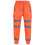 (L, Neon Orange) Mens High Visibility Safe Work Reflective Trousers 1