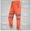 (M, Neon Orange) Mens High Visibility Safe Work Reflective Trousers 5