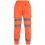 (L, Neon Orange) Mens High Visibility Safe Work Reflective Trousers 3