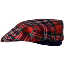 Mens Tartan Flat Cap MacFarlane Modern Tartan Plaid Design Mens and Womens One size Elasticated Band Comfort Fit Scottish Made