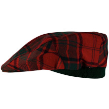 Mens Tartan Flat Cap Maxwell Modern Tartan Plaid Design Mens and Womens One size Elasticated Band Comfort Fit Scottish Made