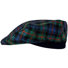 Mens Tartan Flat Cap Murray of Atholl Ancient Tartan Plaid Design Mens and Womens One size Elasticated Band Comfort Fit Scottish Made