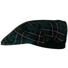 Mens Tartan Flat Cap MacAlpine Modern Tartan Plaid Design Mens and Womens One size Elasticated Band Comfort Fit Scottish Made