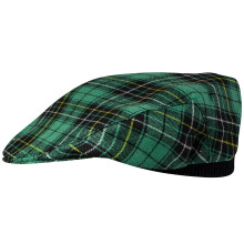 Mens Tartan Flat Cap MacAlpine Ancient Tartan Plaid Design Mens and Womens One size Elasticated Band Comfort Fit Scottish Made