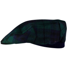 Mens Tartan Flat Cap Marshall Modern Tartan Plaid Design Mens and Womens One size Elasticated Band Comfort Fit Scottish Made