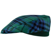 Mens Tartan Flat Cap Marshall Ancient Tartan Plaid Design Mens and Womens One size Elasticated Band Comfort Fit Scottish Made